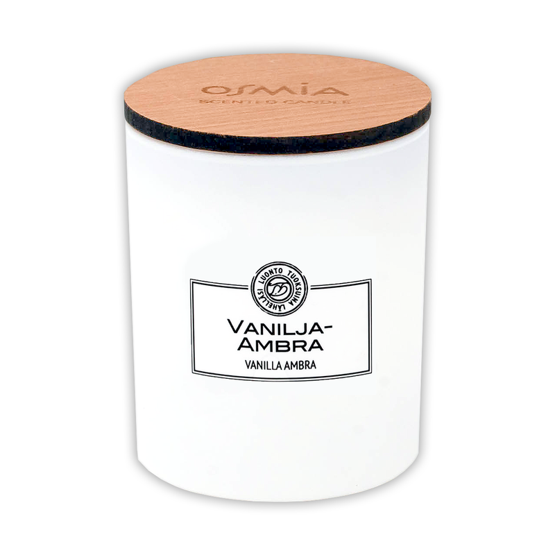 Vanilja-Ambra tuoksukynttilä (150g)